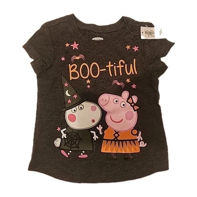 Nueva Camiseta Peppa Pig Halloween Niñas Niño Pequeño Talla 18-24 Meses Divertida Dibujos Animados Foto 1 de 4