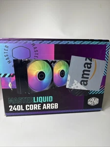 Cooler Master MasterLiquid 240L Core 240mm Close-Loop AIO Liquid Cooler, ARGB Sy - Picture 1 of 9