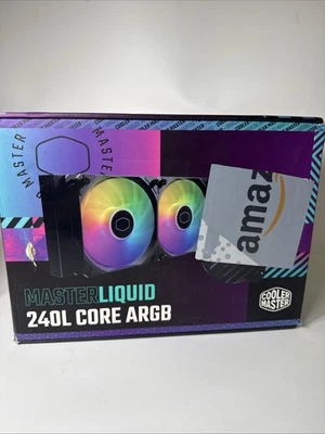 Cooler Master MasterLiquid 240L Core 240mm Close-Loop AIO Liquid Cooler, ARGB Sy - Image 1 of 4