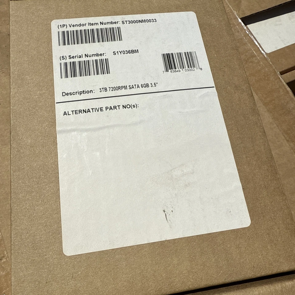 ST3000NM0033 Seagate CONSTELLATION 3TB 7200RPM 6Gbps 3.5" SATA HDD Hard Drive - Image 1 of 3