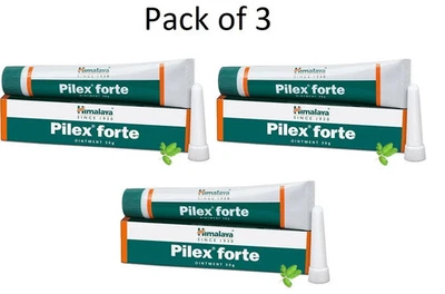 3X 30 克喜马拉雅 Pilex Forte 软膏草药丸 HEMORRHOIDS RECTAL ITCHING — 第 1/2 张图片