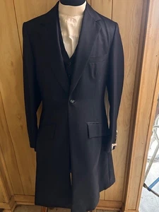 MEN'S 3 Pc Saddleseat SUIT Brown Sz 38 *NEW 4-Pocket Vest Tailored Sportsman - Picture 1 of 6