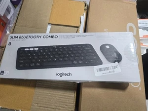 LOGITECH SLIM BLUETOOTH COMBO KEYBOARD and MOUSE (NEW IN BOX) - Picture 1 of 3