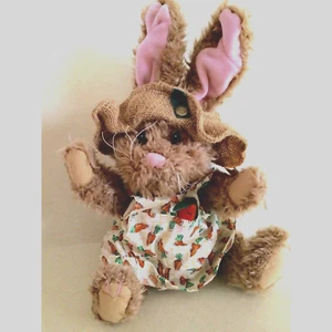 Easter 1997 Brass Button Collectible Pickford Bear Flora Plush Stuff Rabbit - Picture 1 of 6