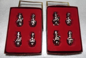 Lenox Yuletide Metal Serveware Snowman Salt and Pepper Set 2 Boxes New - Picture 1 of 5