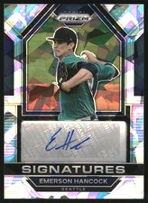 2023 Panini Prizm Signatures Prizm Ice #12 Emerson Hancock Auto