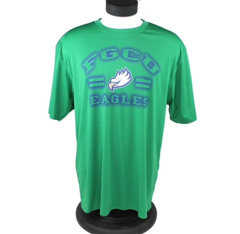 FGCU Eagles Colosseum Green Shirt Florida Gulf Coast Univ. Men's Sz XL EUC Cover