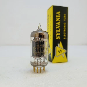 GB 5687 CV2578 Sylvania calidad especial oro pin placa negra NOS fuerte, raro - Imagen 1 de 5