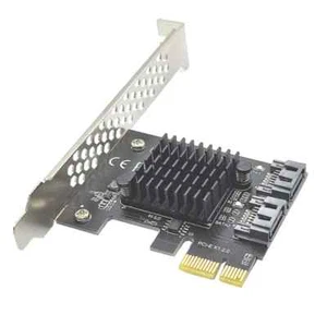PCI-E SATA 4X 8X 16X PCI-E Cards PCI Express to SATA 3.0 2-Port SATA III 6Gbps - Picture 1 of 8