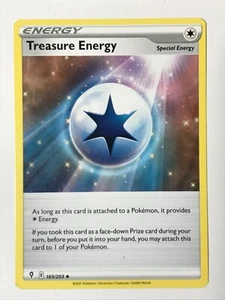 Treasure Energy 165/203 Uncommon Evolving Skies Pokemon NM/M Pack Fresh - Picture 1 of 4