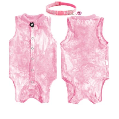 Cat Surgery Recovery Suit Female Spay Surgical Stop Licking Abdominal Wound - Image 1 of 4