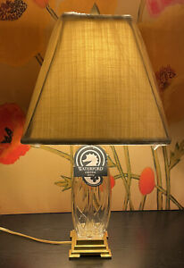 New Waterford Crystal 26” Finn Versailles Brass Table Lamp NWT