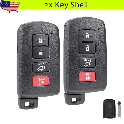 2 para Toyota Highlander 2014 2015 2016 2017 2018 llave inteligente mando a distancia carcasa Foto 1 de 4