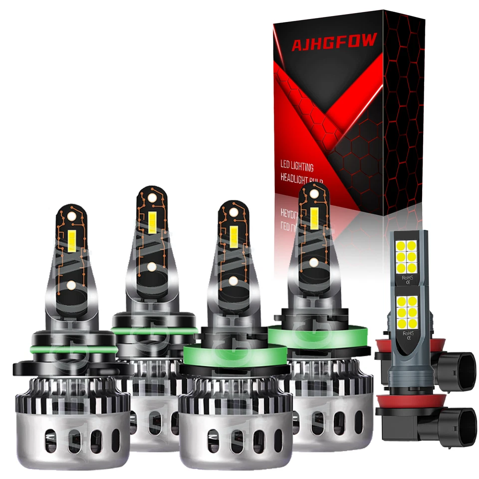 For Subaru Legacy 2015-2017 LED Faro Alto/Bajo + Bombillas antiniebla Luz blanca - Imagem 1 de 4