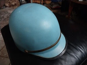 💥Vintage💥 1960s Police Riot Blue Captains Helmet-SAFE QUEEN! A MUST SEE!!💣💣 - Picture 1 of 13