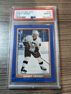 2005-06 SIDNEY CROSBY Bee hive Blue Parallel #101 GRADED PSA 10 GEM MINT LOW POP