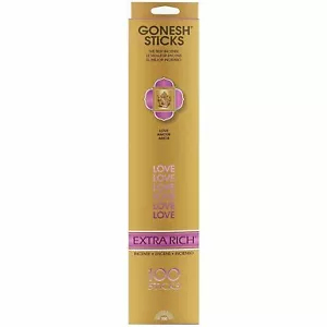 Gonesh Incense Sticks - 4 Packs - Love - 20 Sticks Per Pack Extra Rich - Picture 1 of 1