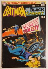 The Brave and the Bold #91 (1970, DC) VG Batman Black Canary Neal Adams Cover