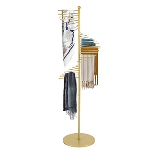 Spiral Scarf Display Rack Freestanding Scarf Display Rack Spiral Display Rack - Picture 1 of 24
