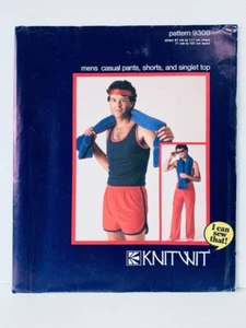 Vintage KnitWit Pattern 9300 Mens Leisure Active Gymwear fits Chest 87-117cm - Picture 1 of 2