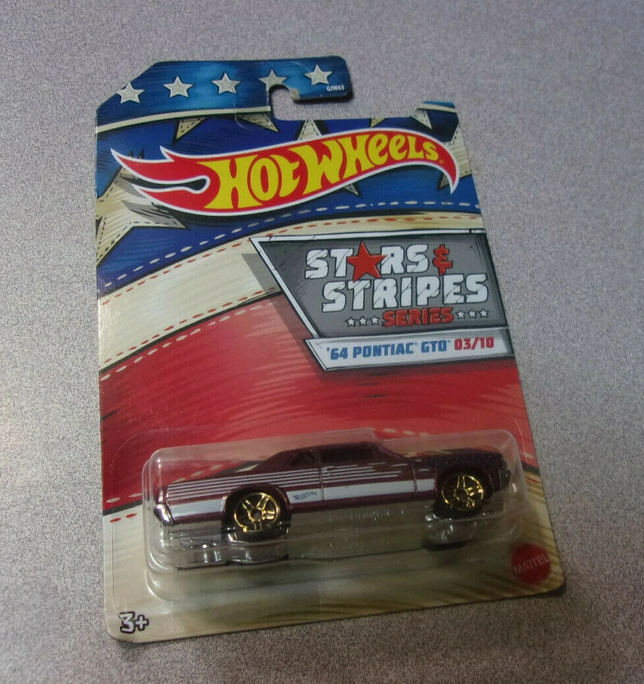 Hot Wheels Stars and Stripes Series lot of (2)-64 Pontiac GTO & Plymouth Duster