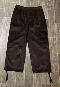 NEW The North Face Mens XL Baggy Wide Leg Cargo Pants Brown Corduroy - Picture 1 of 7