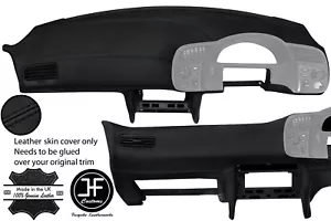 CUBIERTA DE CUERO REAL PARA SALPICADERO DE TABLERO DE PUNTADA NEGRA PARA HONDA S2000 1999-2009 - Imagen 1 de 2