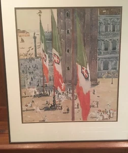 Maurice Brazil Prendergast, 26x30  Piazza de San Marco; Framed Art Print - Picture 1 of 5