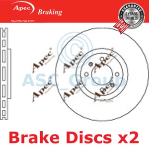 2x Discos de freno de repuesto de calidad OE ventilados de 323 mm de frenado Apec (par) DSK3132 - Imagen 1 de 1