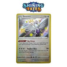 Swanna SV096/SV122 Shining Fates Pokémon Trading Card Shiny Holo Rare