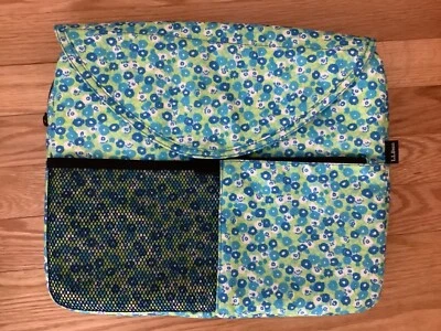Bolsa acolchoada para laptop LL Bean floral 13” vários bolsos - Imagem 1 de 4
