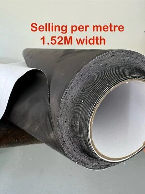 Black Self Adhesive Faux Suede Fabric Wrap Sticker Felt Stretch for Car Interior