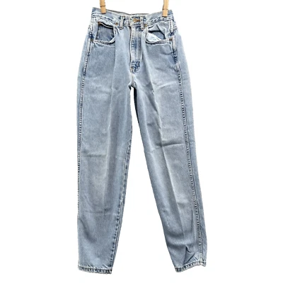 Pantalones de mezclilla vintage elegantes para mujer 8 24x28* Y2K cintura alta años 90 holgados retro clásicos Foto 1 de 4