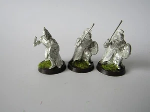 A27 WARHAMMER  LOTR / MIDDLE EARTH - ROHAN ROYAL GUARD FOOT  X 3 METAL - Picture 1 of 2
