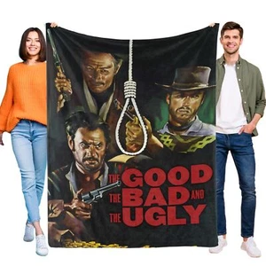 The Good the Bad and the Ugly Blanket Flannel Bed Sofa Couch Throw Birthday Gift - Picture 1 of 11