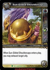 Wow tcg-sun-gilded shouldercaps/outland eng