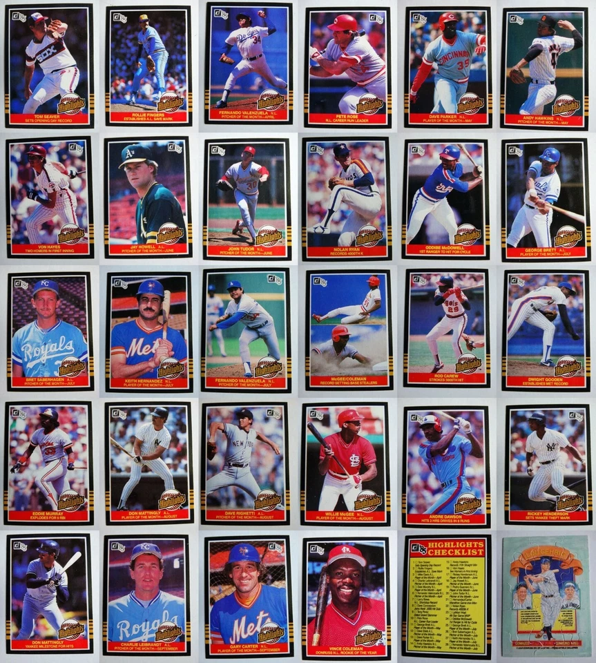 1985 Donruss Highlights Baseball Cards Complete Your Set U Pick From List 1-55 - Image 1 of 1