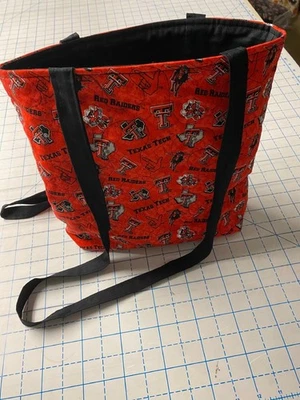 Tote Bag-Texas Tech Red Raiders-Machine Quilted-Hand Made - Image 1 of 2