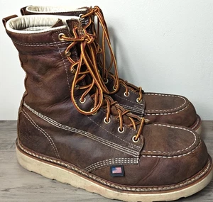 Thorogood 804-4208 Herren 8" Leder Mokassin Sicherheit Zehe Stiefel Maxwear Keilabsatz Größe 9 D - Bild 1 von 9
