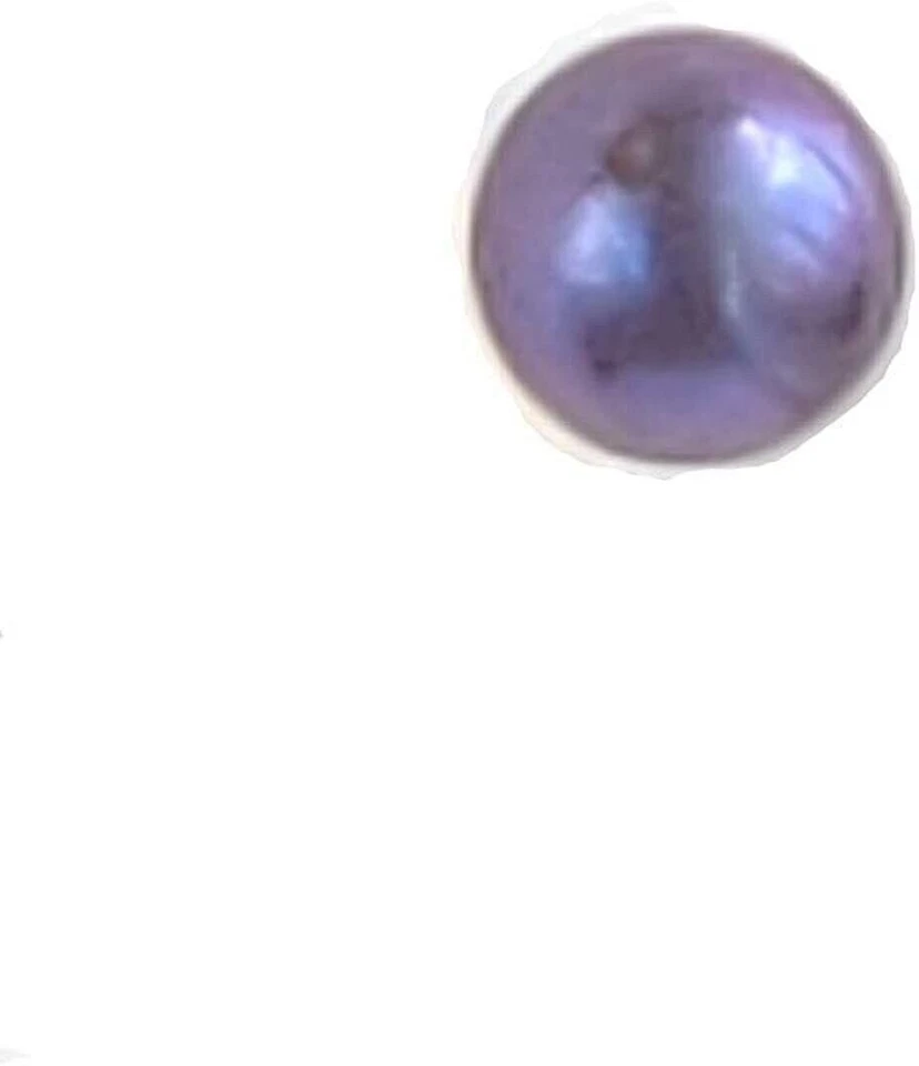 Aretes LaTisoro de 7 mm púrpura de titanio puro con poste de bola para oídos sensibles... Foto 1 de 4