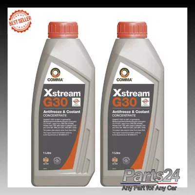 2x Comma - Xstream G30 Antifreeze & Coolant Concentrate XSR1L - 1L New - Image 1 of 2