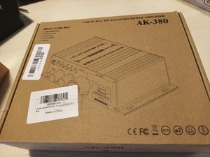 AK-380 USB SD BT.C FM AUX Audio Amplificador de Potencia 400W + 400W 2.0 CH HiFi Estéreo... - Imagen 1 de 10
