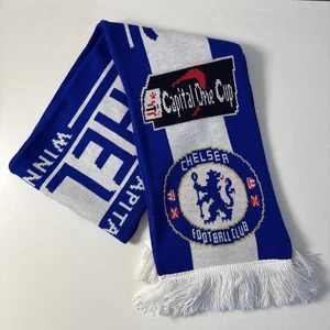 Chelsea Football Club Scarf - 2015 Capital One Cup League Winners - Soccer Champ - Picture 1 of 8