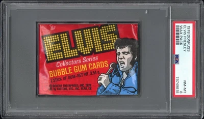 1978 Donruss Elvis Presley Wax Pack PSA 8 - Image 1 of 3