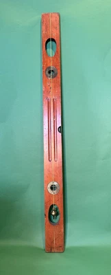 Vintage STANLEY Adjustable No 45 1/2 Masons Plumb Level w Brass Plumb Bob  Rare - Image 1 of 4