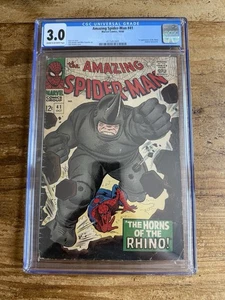 Amazing Spider-Man #41 Marvel Comics 1966 CGC 3.0 1st appearance of the Rhino - Picture 1 of 7