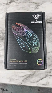 Bengoo RGB backlight NEW Gaming mouse 3600 adjustable DPI 6 programmable Buttons - Picture 1 of 3