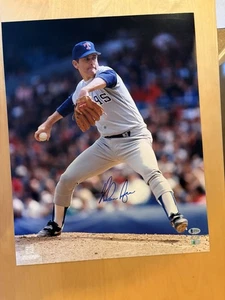 Nolan Ryan handsigniertes 16x20 Foto BAS COA und Hologramm - MLB Texas Rangers - Bild 1 von 6