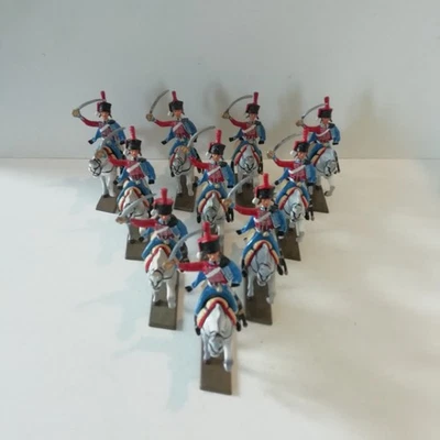 Starlux - Ensemble de 10 Hussards du 12e régiment compagnie d'élite - Photo 1/4