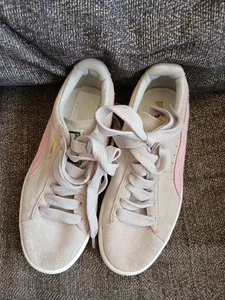 Very Good Condition Ladies Puma Suede Grey Trainers UK 3 - Picture 1 of 6